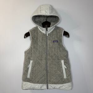Patagonia W's Los Gatos Hooded Vest Fleece Reversible Grey Women's S